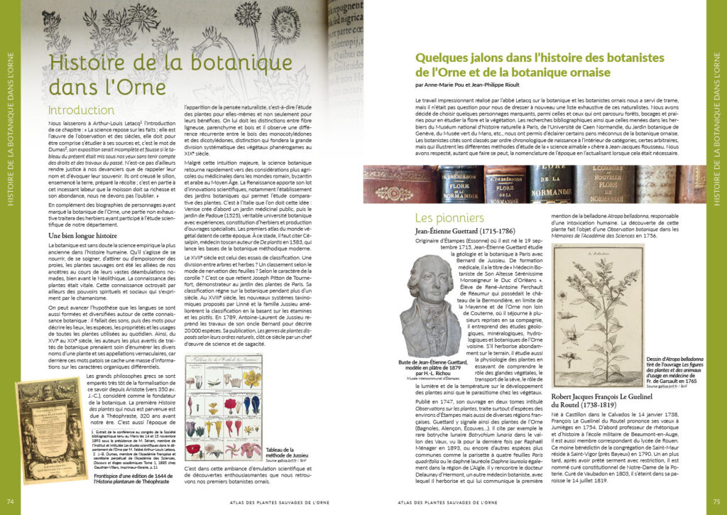 Extrait de la section "Histoire de la botanique"